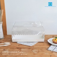 Goodboxpack(แพ็คละ 5 ชิ้น) กล่องหูหิ้วใสแถมฐาน กล่องหูหิ้วพลาสติก กล่องใส่เค้ก กล่องของฝาก กล่องขนม กล่องเค้กใสมีหูหิ้ว
