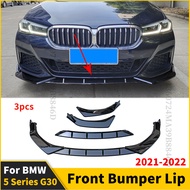 Front Bumper Lip Chin Protector Guard Deflector For BMW 5 Series G30 2021 2022 530i 525i 540i Faceli