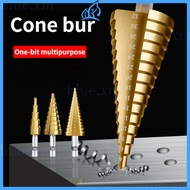 [new] Gerudi Step Drill Bit Titanium Coated HSS Drill Bit Universal Hole opener Cutter Metal Plank R