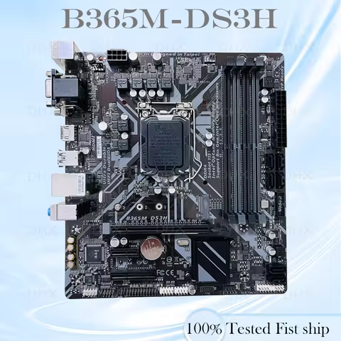 For GIGABYTE B365M DS3H Motherboard LGA1151 64GB DDR4 Micro ATX Mainboard 100% Tested Fully Work be 