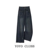 Yoyo Clubb American Retro Wide-Leg Jeans - Slimming Fit for Plus Sizes