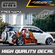 DECAL STIKER MOBIL ANIMASI HERO / STIKER MOBIL TERIOS AVANZA TOYOTA RUSH