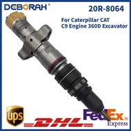 20R8064  Fuel Injector 20R-8064 Diesel Injector Assembly for Caterpillar CAT C9 Engine 360D Excavato