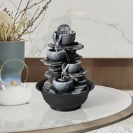 Simple Living Room Flowing Water Fountain Decoration Feng Shui Ball Water View Office Desktop Feng Shui Wheel Decoration Feng Shui Rise Money Flowing Water Flowing Water