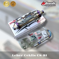 Original Btech Exhaust Standard Racing Type Checklis Shijiro Type Cs - B1 (Blue) PNP Shield, Mio Smi