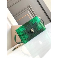 High-Quality Imported Leather, New Product Snake Leather Series EAST-WEST New Underarm Snake Head Ba