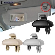 YOUNGSTAR 1Pc Car Interior Sun Visor Clip Holder Hook Bracket Hanger For Audi A1 A3 A4 A5 Q3 Q5 S3 S