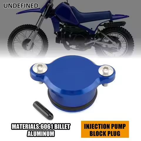 Motorcycle CNC Oil Injection Pump Delete Block Off Plug for Yamaha PW50 PW80 Y-Zinger 1991-2024 6061