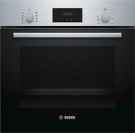 Bosch HBF134BS0K Built In Stainless Steel Convection Oven 60cm width, 66L, electronic display, knob control, easy clean interior,3 layer glass door,13amp connection, 2 years local warranty