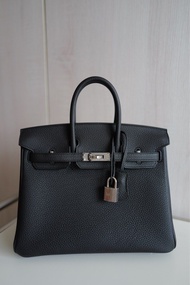 Hermes Birkin 25 黑銀