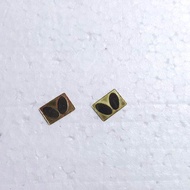Logo Butterfly Lokal bahan Kuningan asli 1cm x 1,5cm, raket bet tenis meja