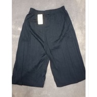 Seluar panjang Palazo cotton& linen cropped Pants(7 quarters) 2 side pocket ,(One size 5XL )LE 701 🌹