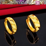 Men's and women's couple rings, adjustable opening ring Cincin emas 916 tulen 2022 new style reliable