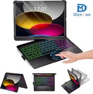 MD เคส iPad รุ่น10th มีแป้นพิมพ์10.9 "และ iPad 11th (A16) และ iPad Air 11 (M3/M2) แทร็คแพดหลายตัวหมุ