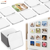 20 Pack DIY Fridge Magnet Set with Adhesive Backing Clear Acrylic Square Magnetic Photo Frame for Ki