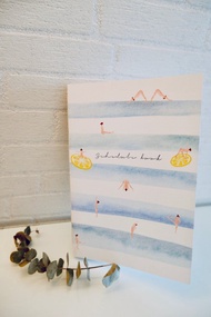 【跟我一起在海浪中做體操】 日式水彩原創手繪手帳Schedule Book