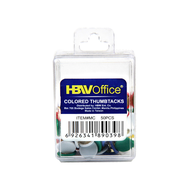 1025 HBW COLORED THUMBTACKS 50'S