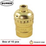 Surer 641 Keyless Light Socket Metal Shell, E27 (4A) (Box of 10pcs) (600 Series)