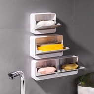 Bathroom Soap Holder Opens and Closes Wall Mounted Dustproof Bathroom Divider Box