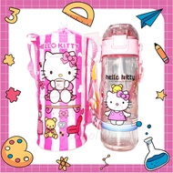 iSchoolDy Kids Hello Kitty Water Bottle 550 600ML Water Bottle Bag Set