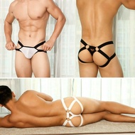 （A NEW）กางเกงใน Jockstrap G String Men 39; S Underwear Elastic Strap Thongs Sexy Costume