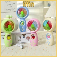 IFFIN Handheld Fan, USB Rechargeable Cooling Mini Fan,  Portable Hand Holding Fan Outdoor