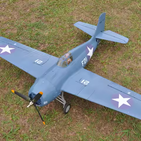 LX/Lanxiang/Sky Flight Hobby F4F Blue Wildcat Remote Controlled Airplane ARF/PNP