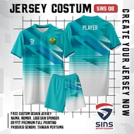BADMINTON, FUTSAL, VOLLEYBALL JERSEY FULL PRINTING SNS 08 BADMINTON JERSEY