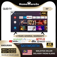 Ansuran Mudah 55 Inch UHD 4K Smart LED TV Skyworth 55SSUE7600 55SUE8000 55SUE4000 Coocaa 55Y72 Haier H55S6UG PRO - Homehero2u