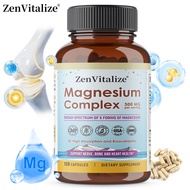 Magnesium complex supplement containing magnesium glycine, magnesium citrate, magnesium malate, magn
