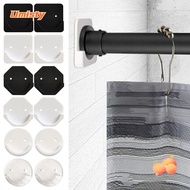 UMISTY 2pcs Shower Curtain Rod Universal Adjustable No Drilling Stick Screw Fixation Tension Holder