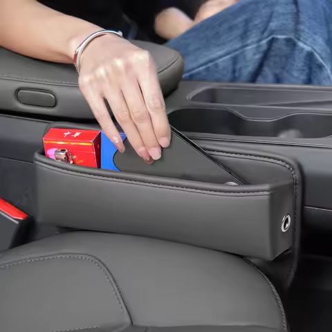 Car Seat Crevice Storage Box Pocket For Toyota Land Cruiser 70 80 100 200 LC100 LC200 FJ Cruiser Pra