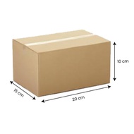 Cardboard Box Plain Cardboard 20x15x10 cm c flute 4mm NEW