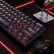 ROBEN Transparent Keycaps Set, Full Transparent Ice Transparent Mechanical Keyboard Keycaps, 80 Keyb