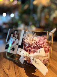 永生花&鈔票鞦韆照片夾花禮