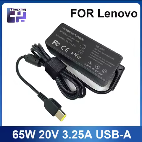 20V 3.25A 65W USB AC Laptop Charger Power Adapter For Lenovo Thinkpad X301S X230S G500 G405 X1 Carbo