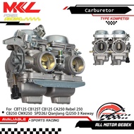 Motorcycle Carburetor Carb For  CBT125 CB125T CB125 CA250 Rebel 250 CB250 CMX250  SPD26J Qianjiang Q