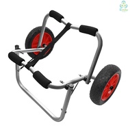 80KG Loading Capacity Foldable Kayak Trolley Energy-saving Two-wheeled Carrier Cart for Kayak Canoe 