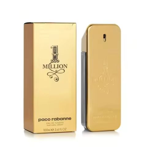 Paco Rabanne 1 Million Men Perfume EDT 100ml Luxury Spicy Woody Scent Iconic Gold Rectangle Bottle M