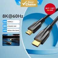 Vention  2.1 8K 4K 120Hz 48Gbps for PC Monitor TV PS5 Nintendo Switch hdmi to rj45 power supply cabl