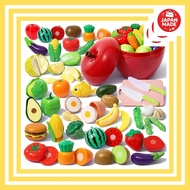 Rocotto wrapping compatible play house ingredients set 89 pieces with apple-shaped storage case, cut