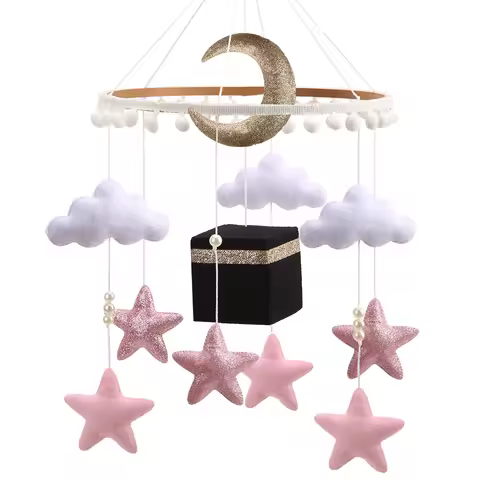 Islamic Quran Baby Mobile Kaaba Gift Baby Girl Nursery Mobile