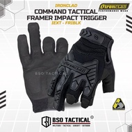 Ironclad Command Tactical Framer Impact Trigger Gloves - IEXT FRIBLK