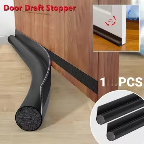Door Bottom Draft Stopper Weather Stripping Door Sweep Under Door Draft Blocker Insulator Weatherstr