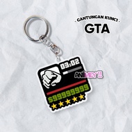GANTUNGAN GTA San Andreas Vice City Keychain GTA Keychain/ GTA Games Acrylic Keychain/