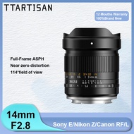 TTArtisan 14mm F2.8 Full Frame ASPH Ultra Wide Angle Manual MF Large Aperture Lens For Camera Sony E