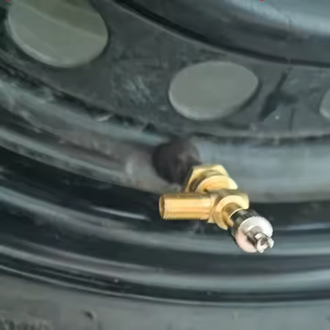 TPMS Valve Tee Adapter Debugging Motorcycle 3-Way Valve Stem Port 3-way Tire Pressure Gauge Connecto
