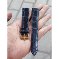 Rolex Black 20mm Leather Watch Strap