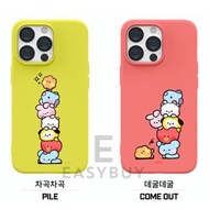 🇰🇷 韓國 BT21 粉色 黃色 全包款式  帶防摔效能款式 手機保護套 Line Friends BT21 Pink colour Cutie Durables Minini Soft Case (適用於多款手機型號) iPhone13 iPhone12 iPhoneSE3 同時 適用於 三星 Samsung Galaxy S21 Galaxy S21+ S21 Ultra Note 20 Ultra Galaxy S22 S22+ S22 Ultra 最新款式 韓國直送