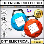 (1 Year Warranty) 10M 7M 5M Cable Box Round Extension Trailing Socket Extension Wire Box 1 Gang Cabl